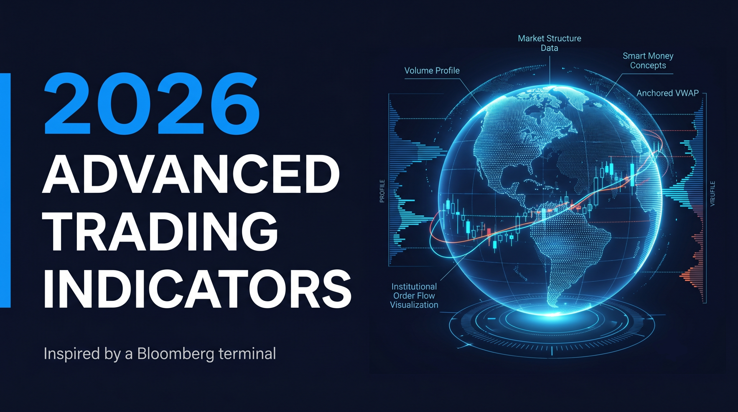 替代文字： 2026 年 TradingView 進階技術指標研究，包含 Market Structure、Volume Profile、Smart Money Concepts、Anchored VWAP 與訂單流分析視覺化