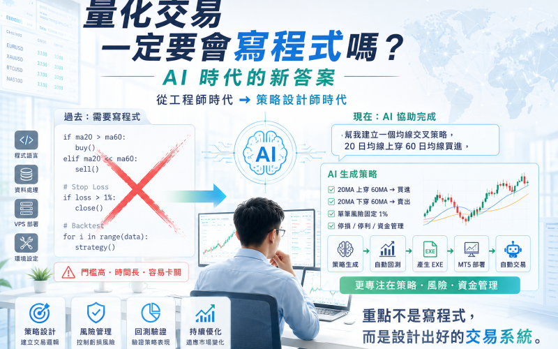 量化交易一定要會寫程式嗎？AI 時代的新答案