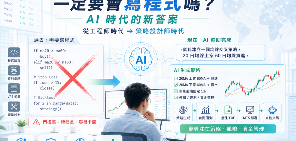 量化交易一定要會寫程式嗎？AI 時代的新答案